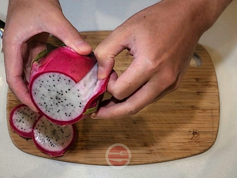 Peel skin off with your hands