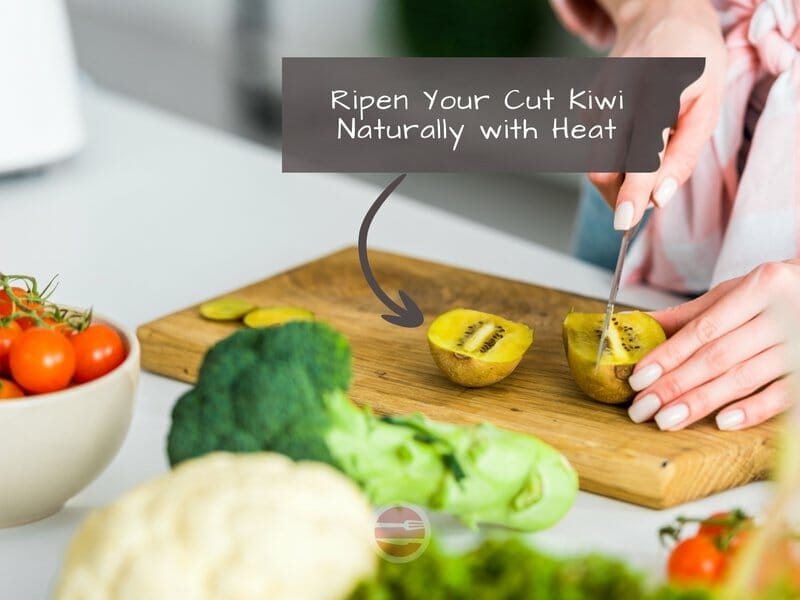 Kiwi fruit ripening with heat