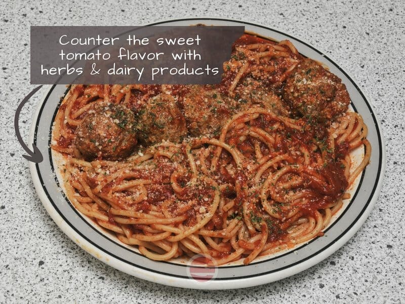 how to take sweetness out of bolognese sauce